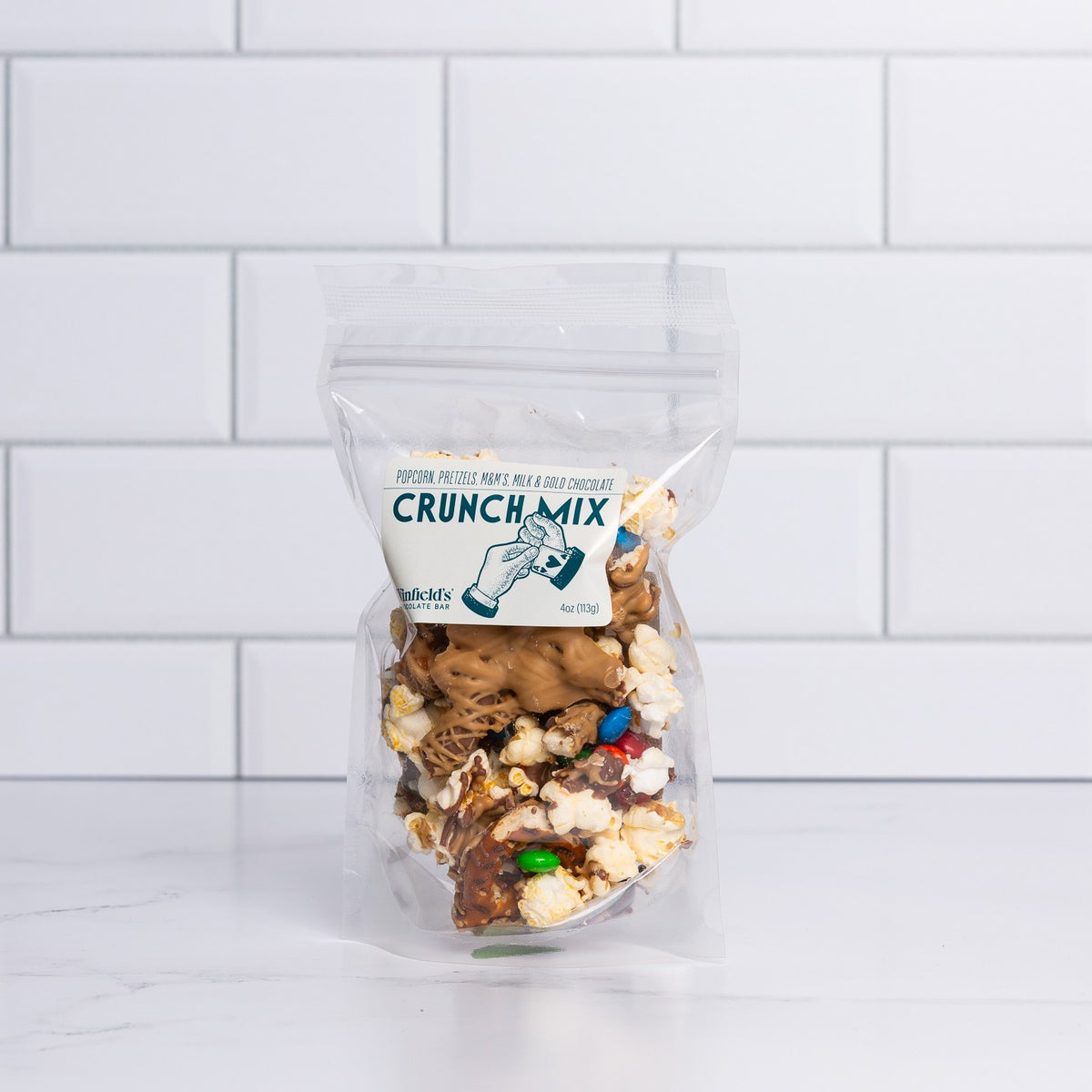 Stand-up pouch of Winfield's Crunch Mix