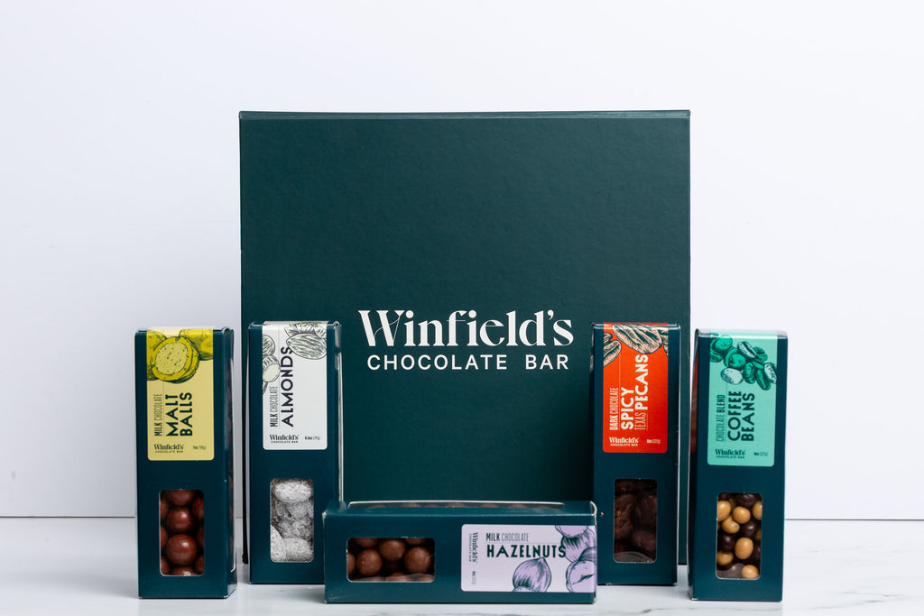 Nuts & Chocolate Gift Box, front view