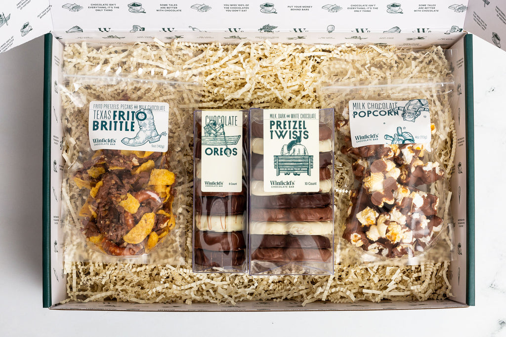 The Munchies Gift Box, overhead view
