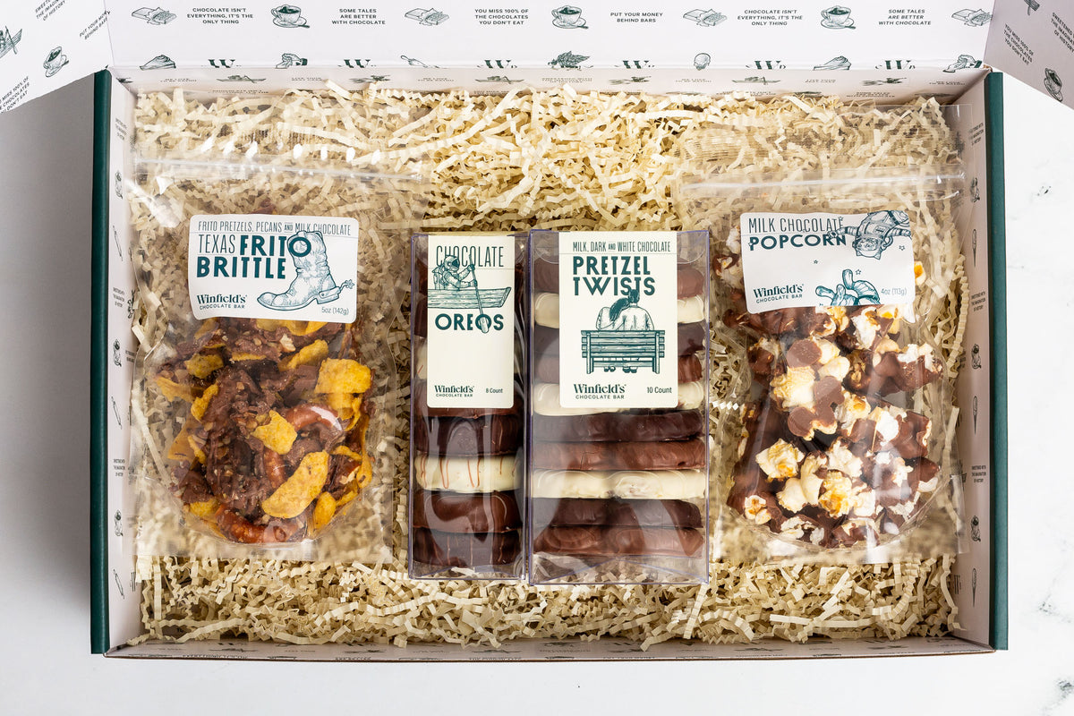 The Munchies Gift Box, overhead view