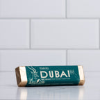 Winfield's Dark Chocolate Dubai Bar in its teal wrapper